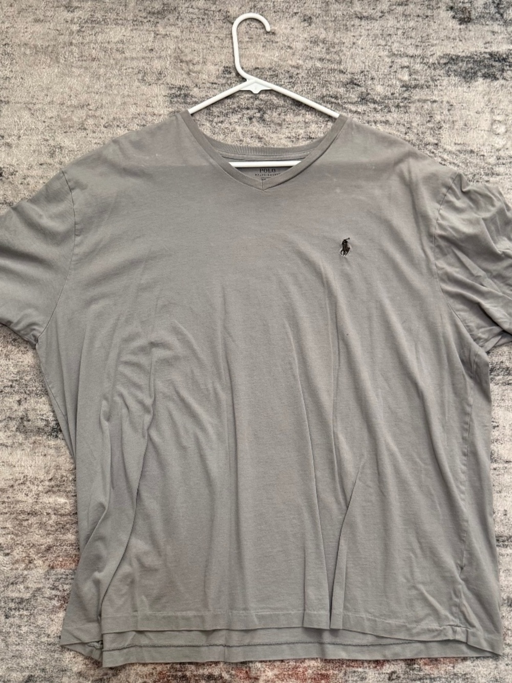 Polo Ralph Lauren Gray V-Neck T-Shirt XXL